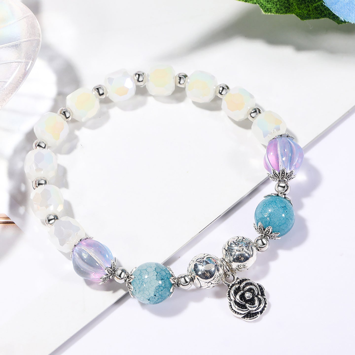 Women Antique Silver-Plated Bracelet