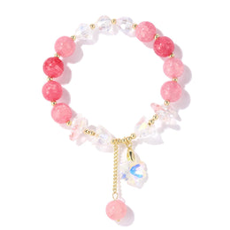Women Enamelled Gold-Plated Charm Bracelet
