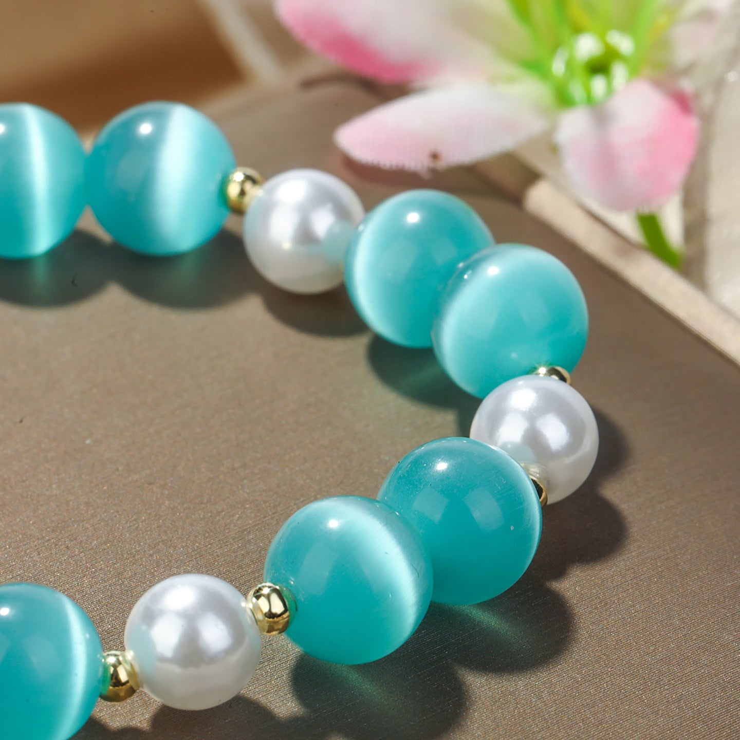 Women Enamelled Gold-Plated Charm Bracelet