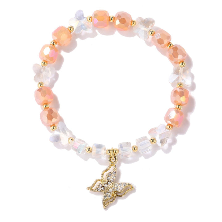 Women Enamelled Gold-Plated Charm Bracelet