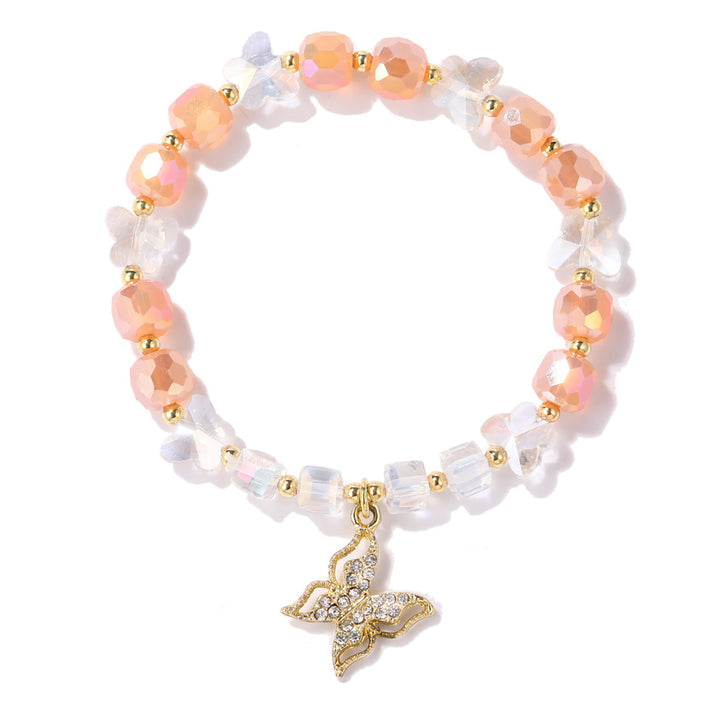 Women Enamelled Gold-Plated Charm Bracelet