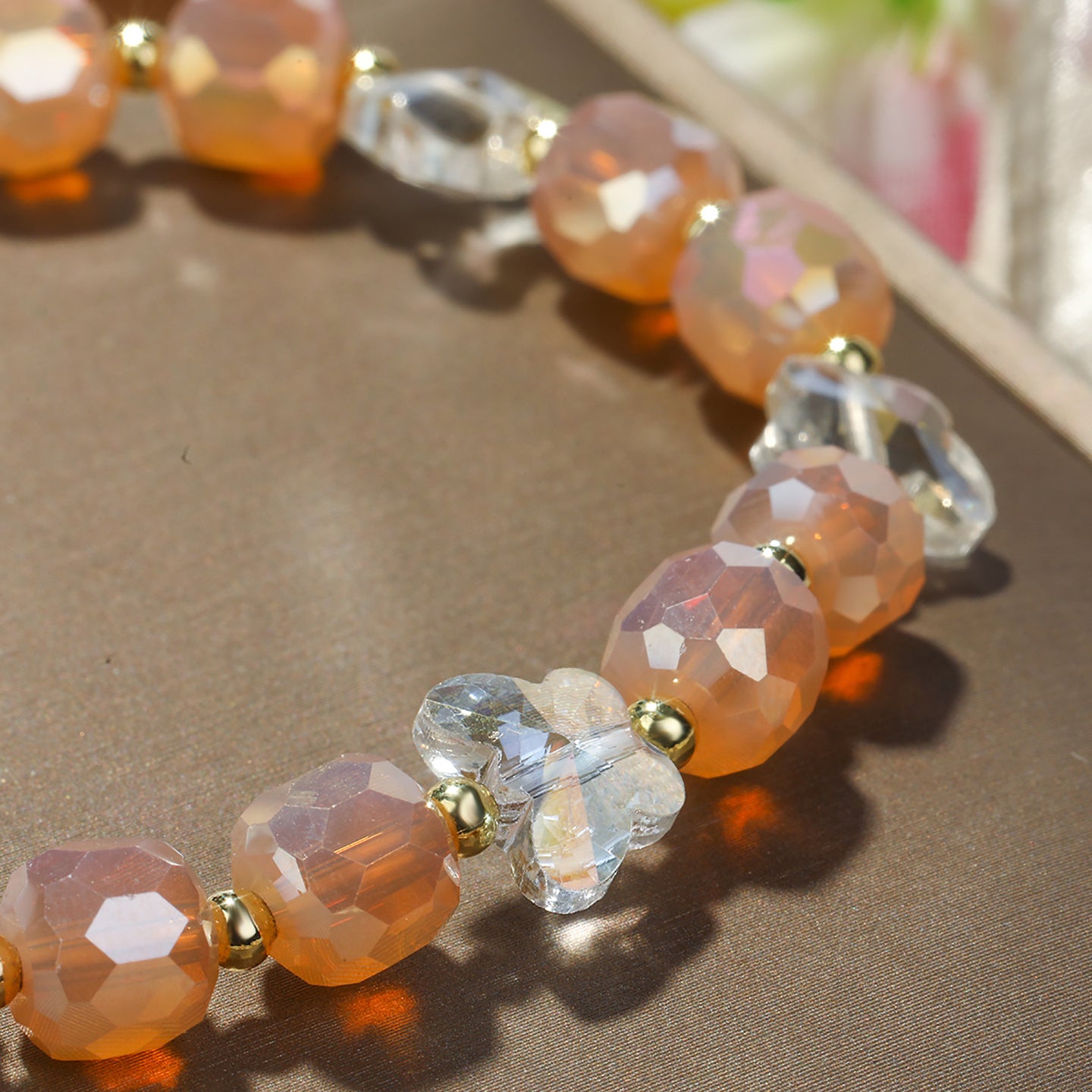 Women Enamelled Gold-Plated Charm Bracelet