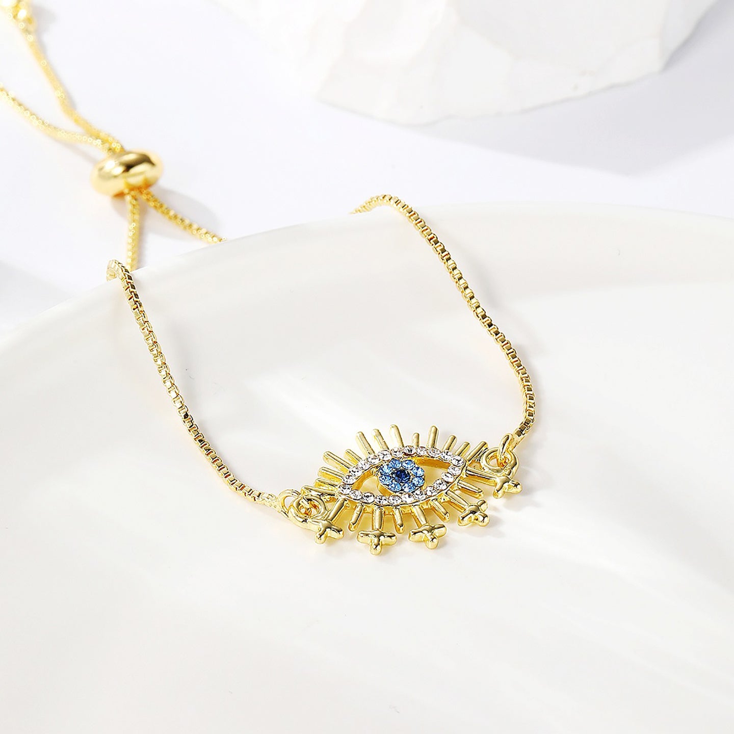 Women Handcrafted Gold-Plated Charm Bracelet