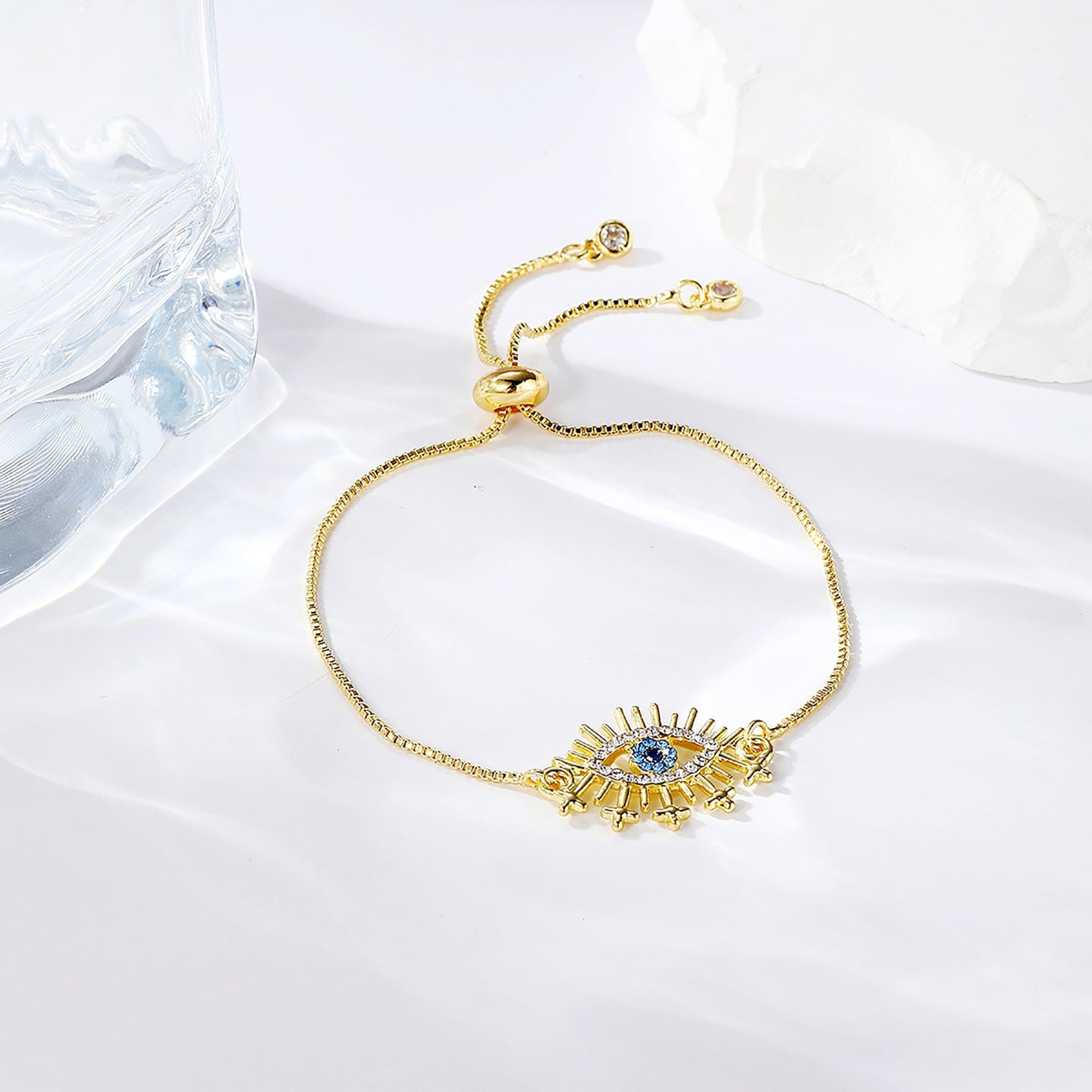 Women Handcrafted Gold-Plated Charm Bracelet