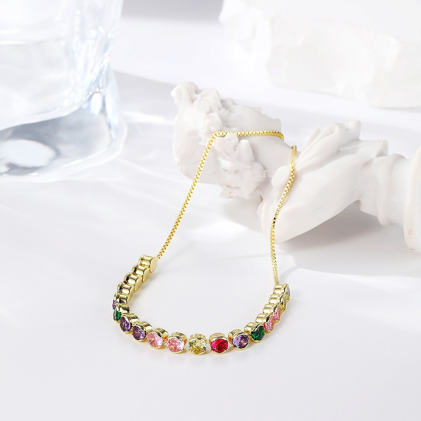 Women Handcrafted Gold-Plated Wraparound Bracelet