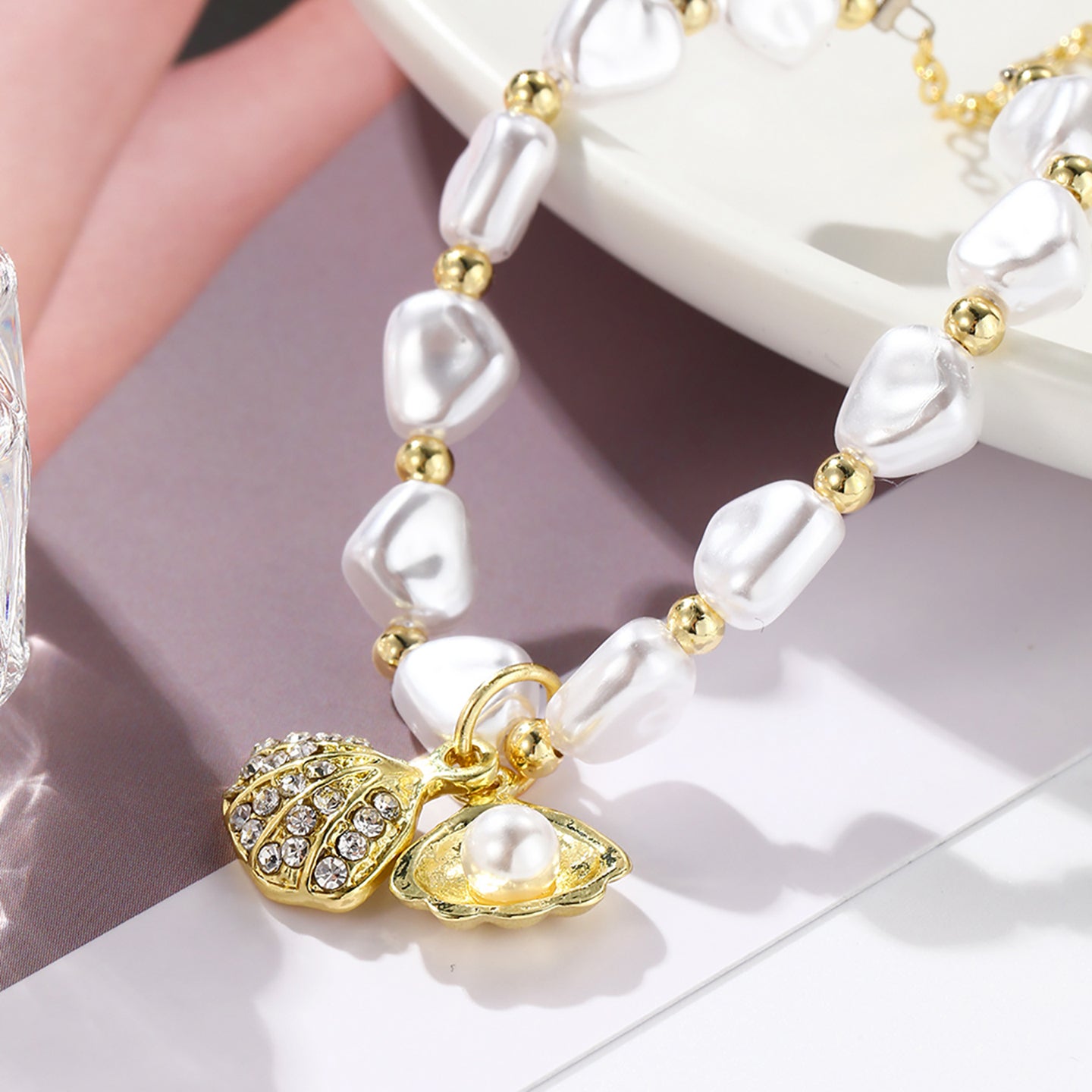 Women Handcrafted Gold-Plated Charm Bracelet