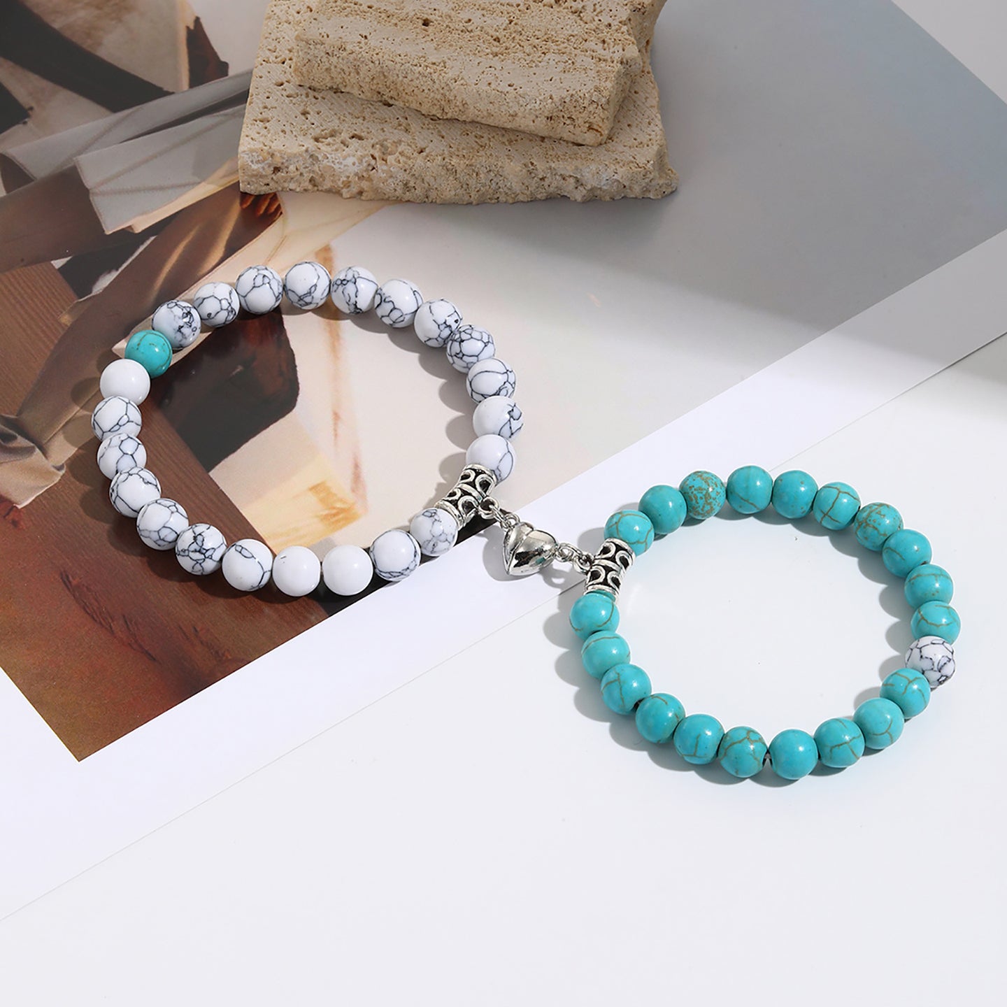 Women 2 Handcrafted Silver-Plated Bracelet