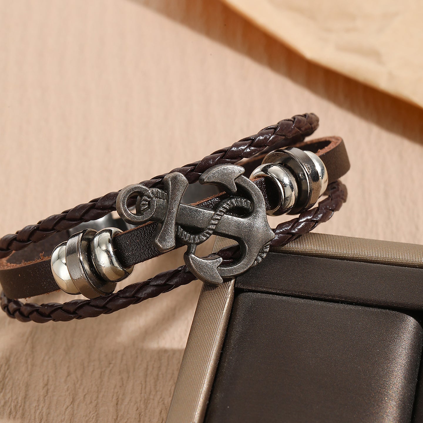 Women Leather Antique Multistrand Bracelet