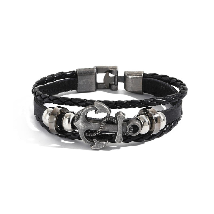Women Leather Antique Wraparound Bracelet
