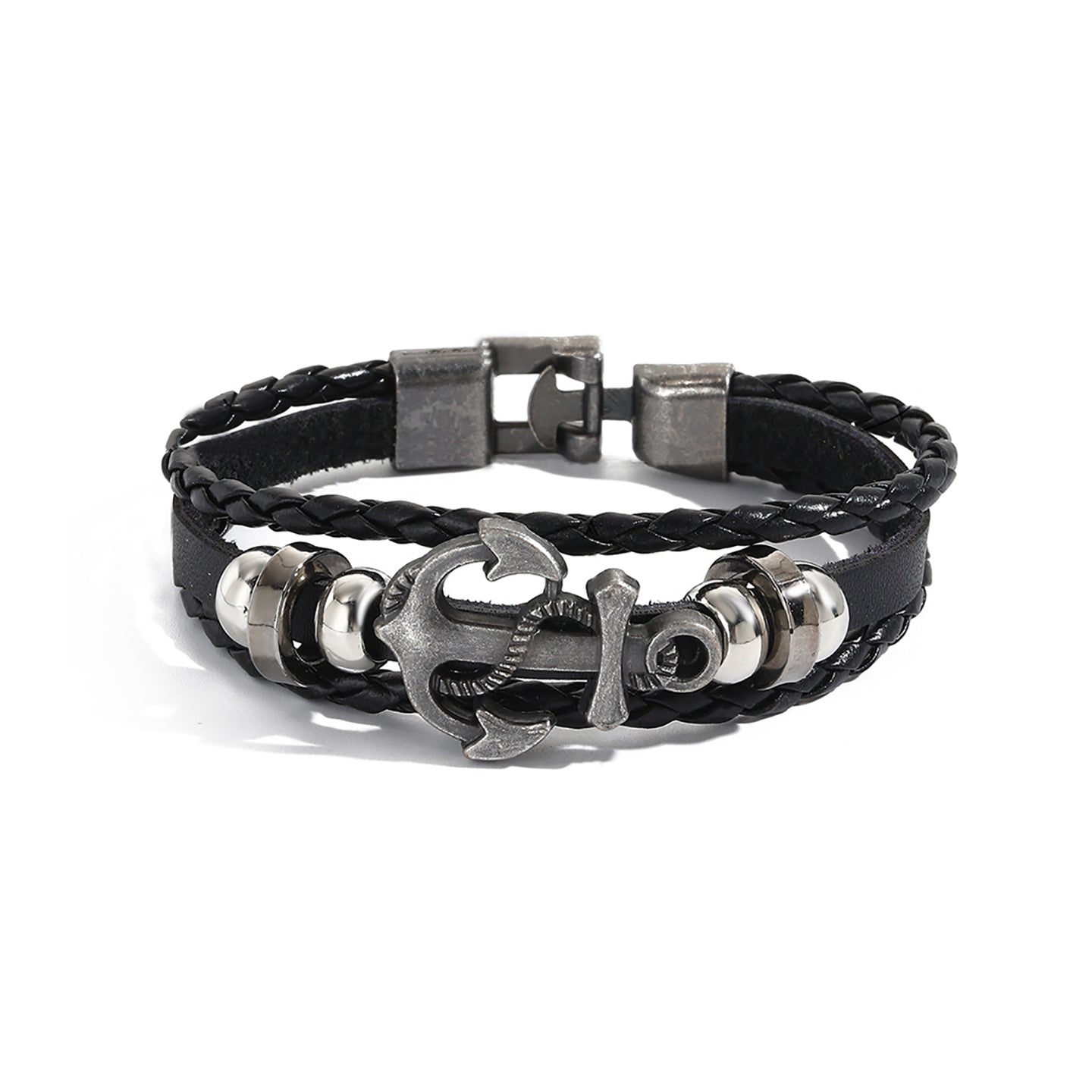 Women Leather Antique Wraparound Bracelet