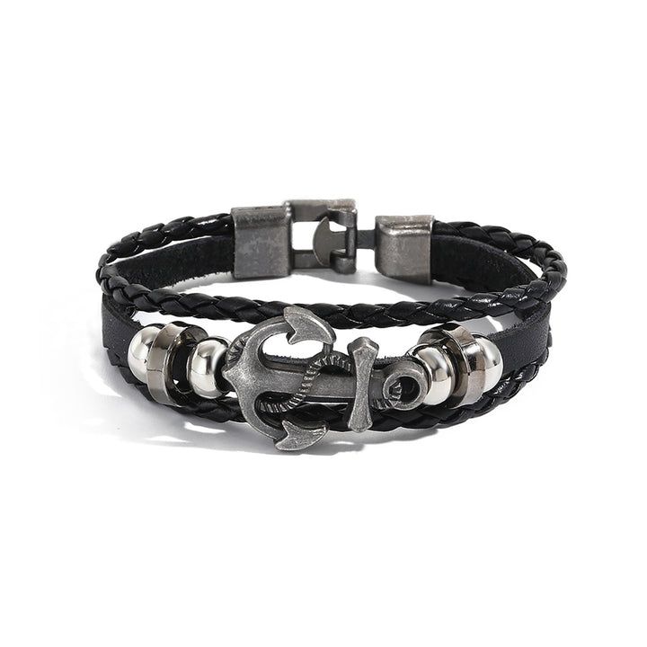 Women Leather Antique Wraparound Bracelet