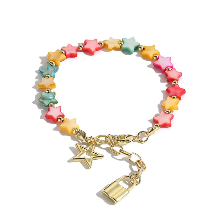 Women Handcrafted Gold-Plated Charm Bracelet