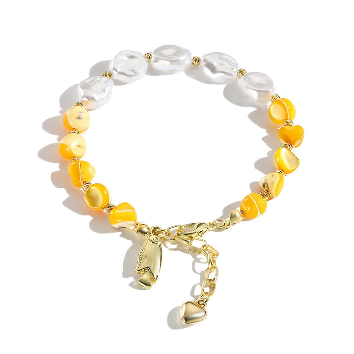 Women Handcrafted Gold-Plated Charm Bracelet