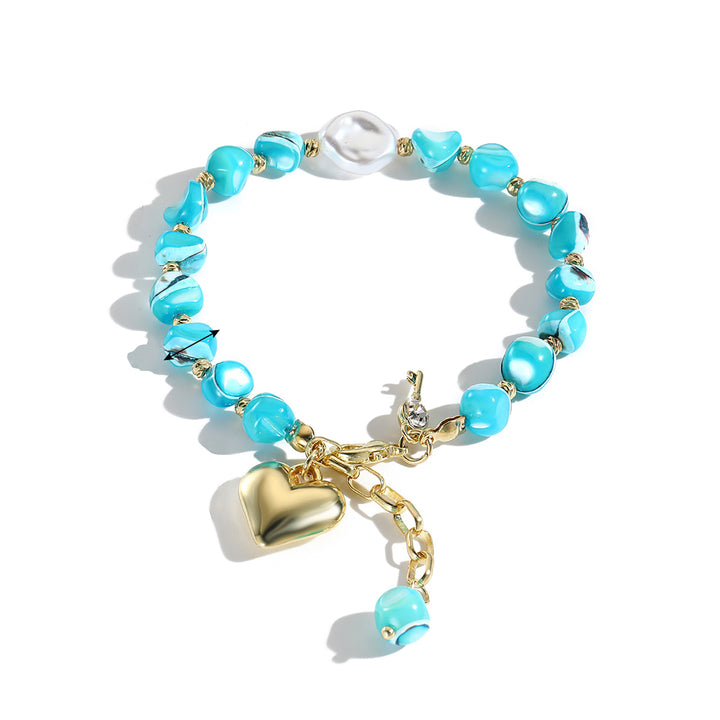 Women Handcrafted Gold-Plated Charm Bracelet