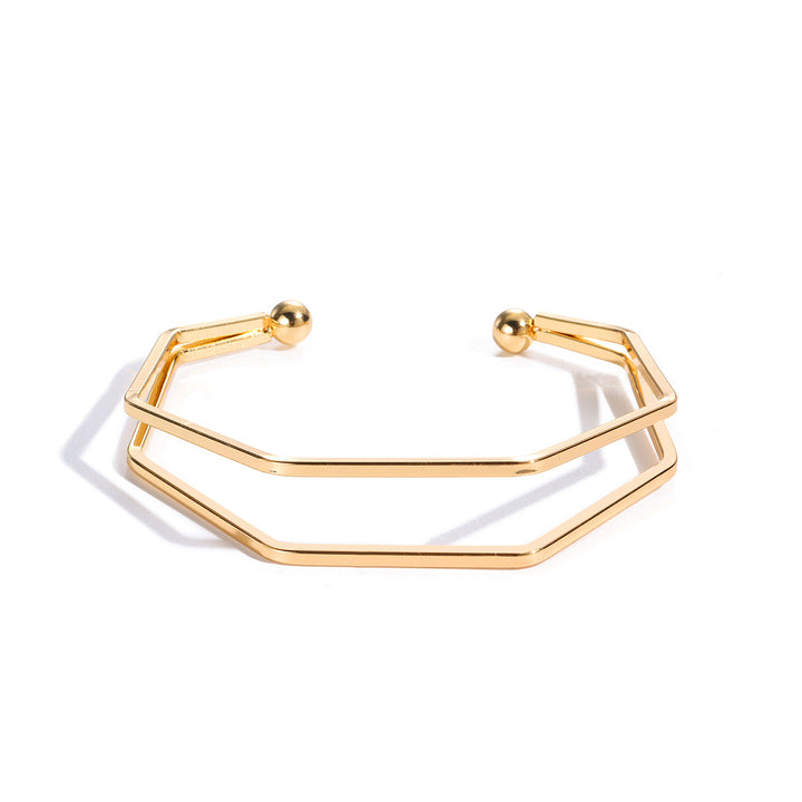 Gold-Plated Cuff Bracelet