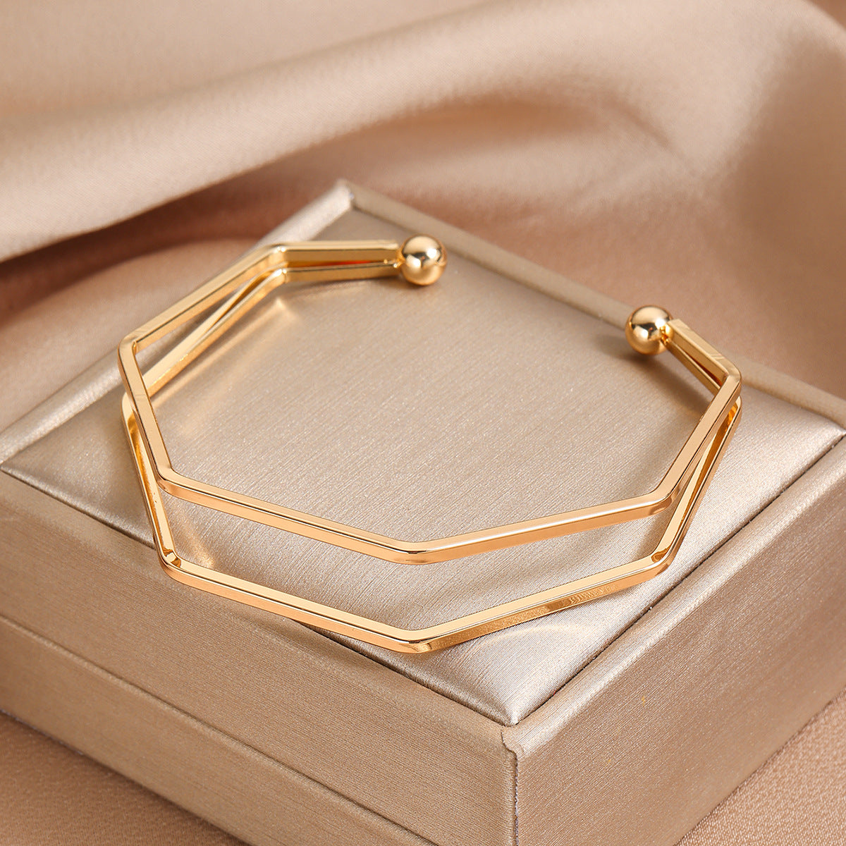 Gold-Plated Cuff Bracelet