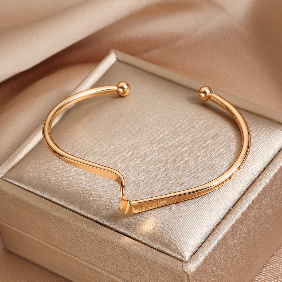 Gold-Plated Cuff Bracelet