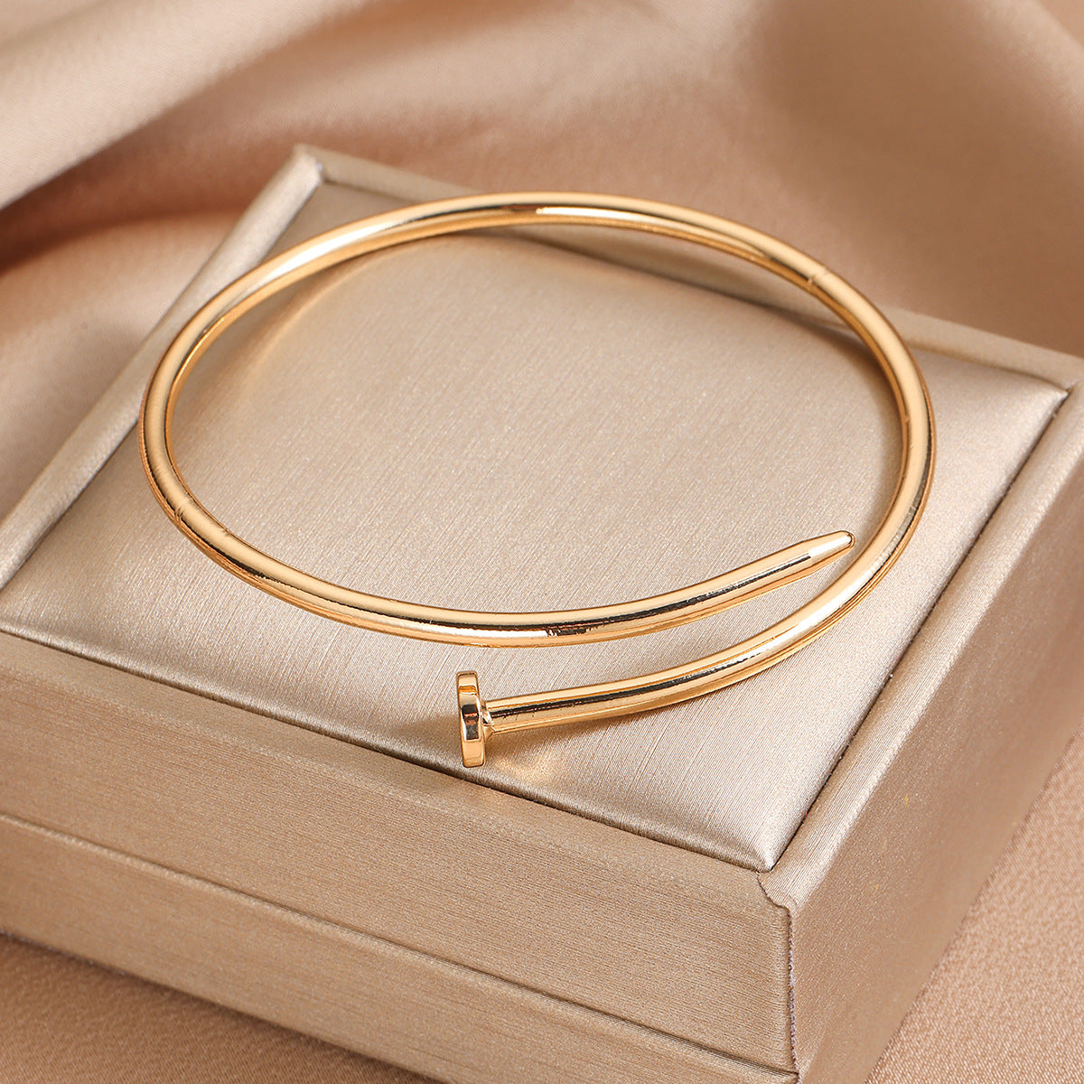Women Western Antique Gold-Plated Wraparound Bracelet