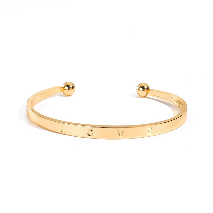 Women Antique Gold-Plated Cuff Bracelet