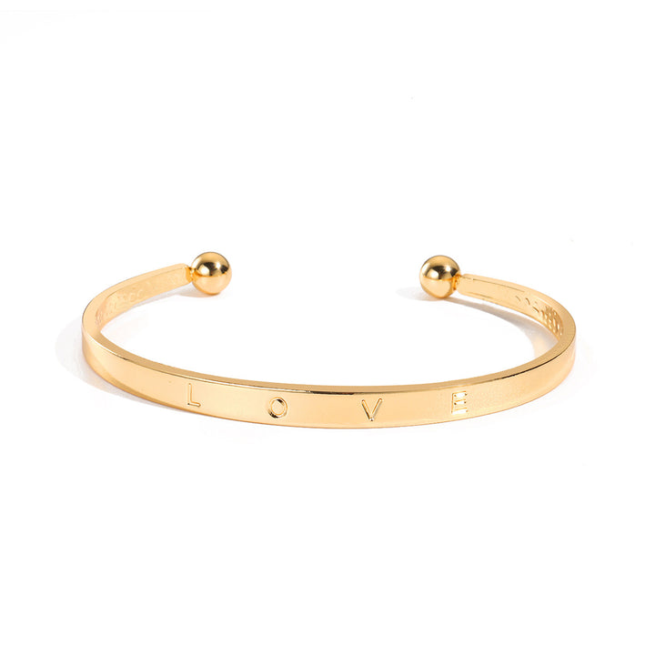 Women Antique Gold-Plated Cuff Bracelet