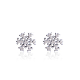 Silver-Plated Contemporary Studs