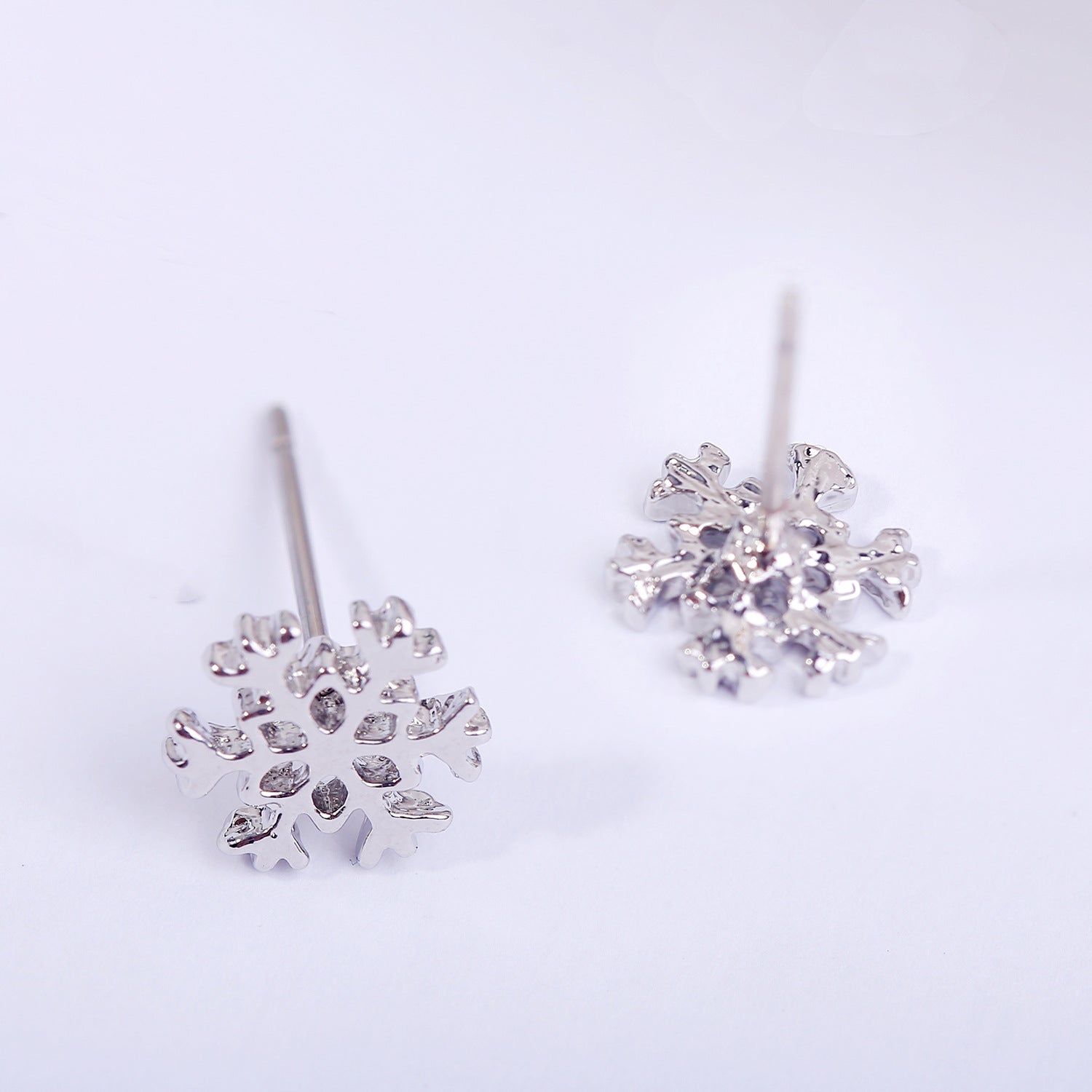 Silver-Plated Contemporary Studs