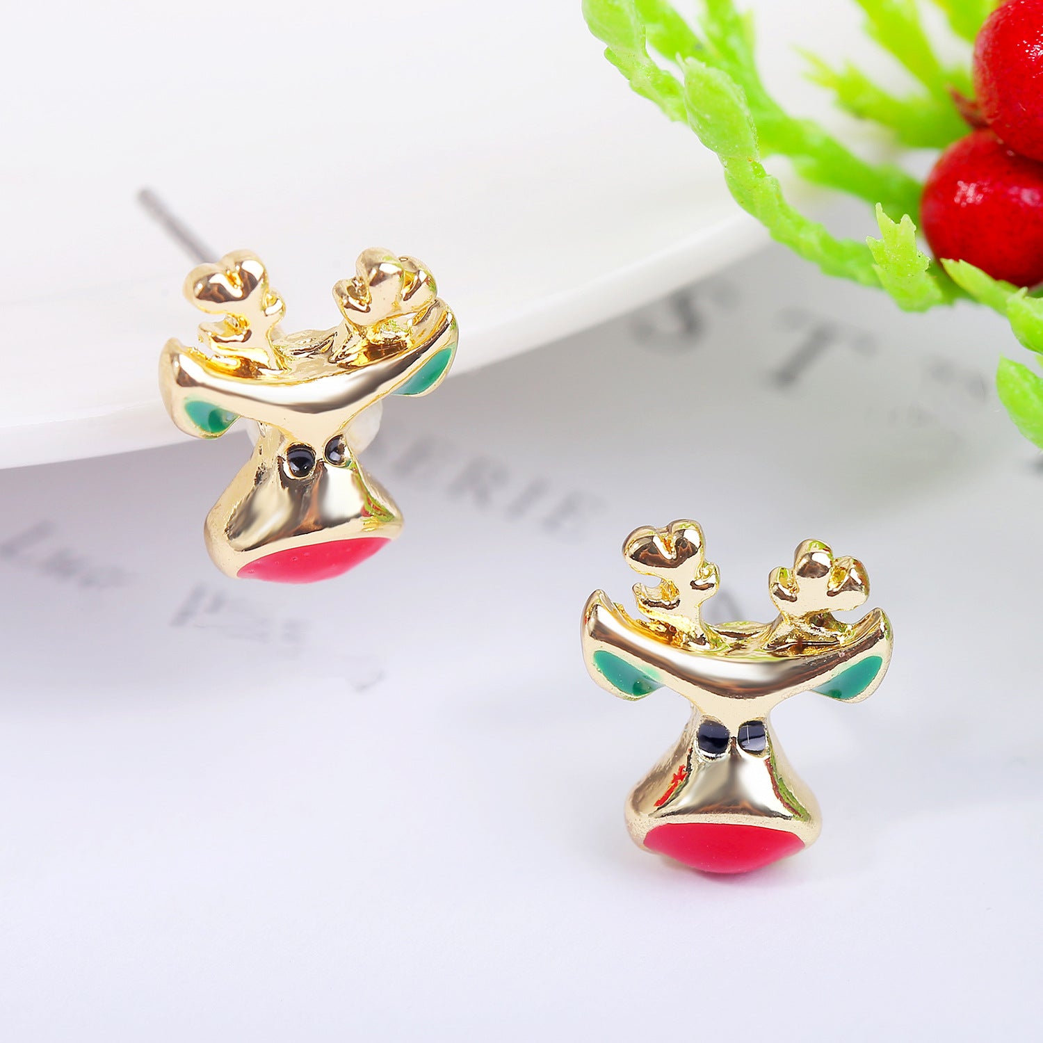 Gold-Plated Animal Shaped Studs