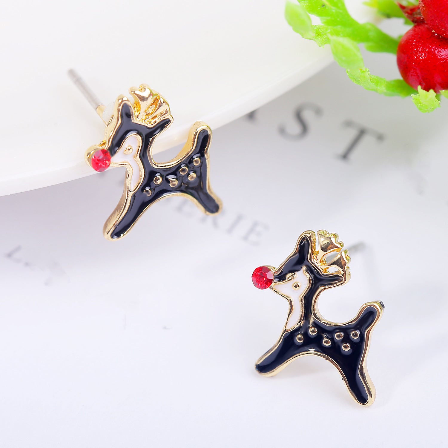 Gold-Plated Animal Shaped Studs