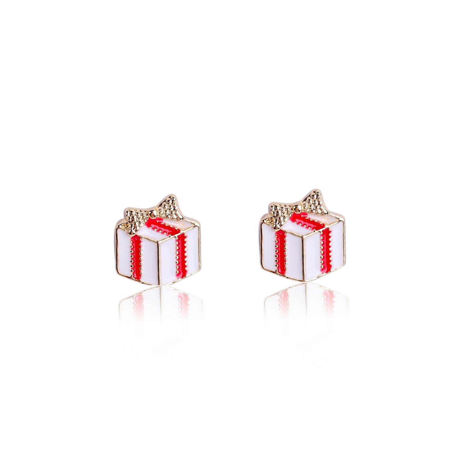 Gold-Plated Square Studs