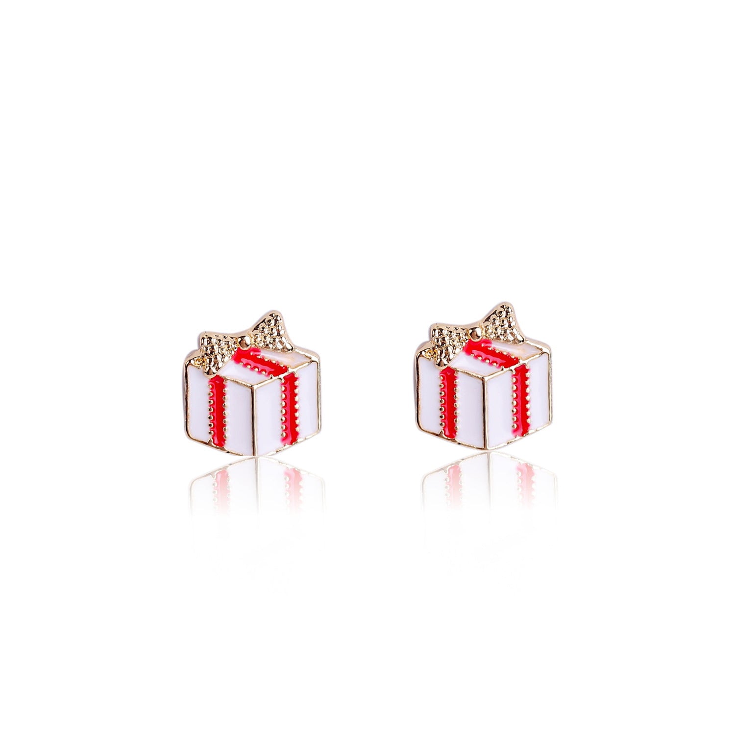 Gold-Plated Square Studs