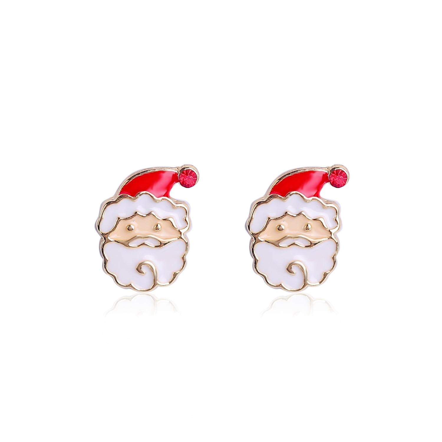 Gold-Plated Contemporary Studs