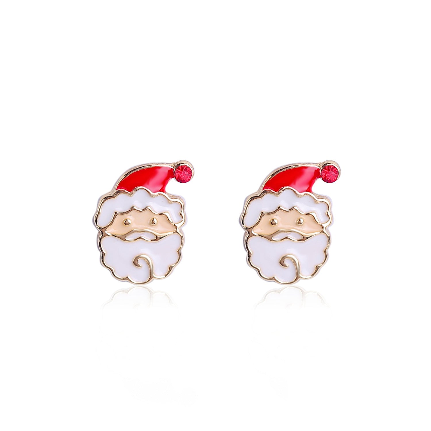 Gold-Plated Contemporary Studs