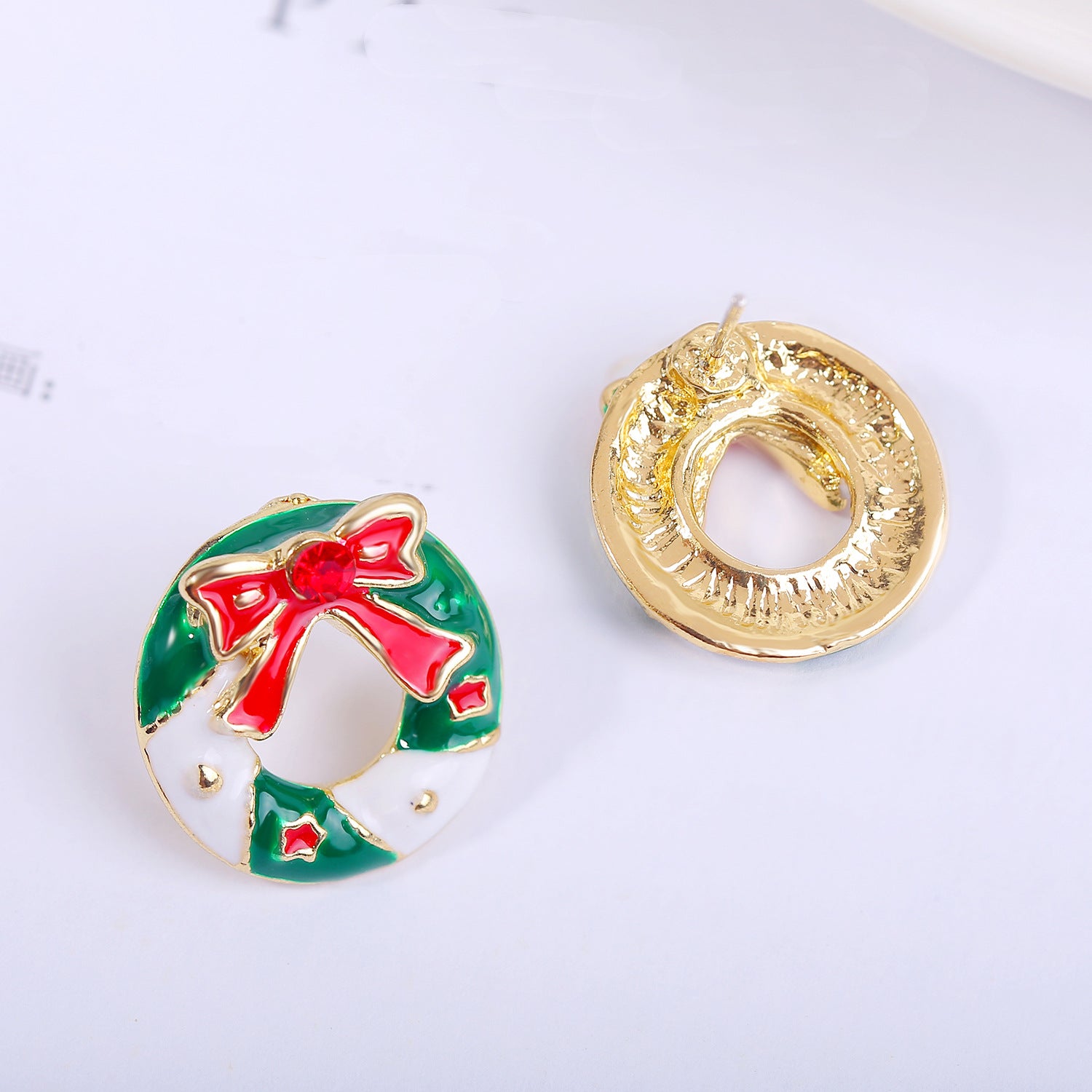 Gold-Plated Contemporary Chunky Studs