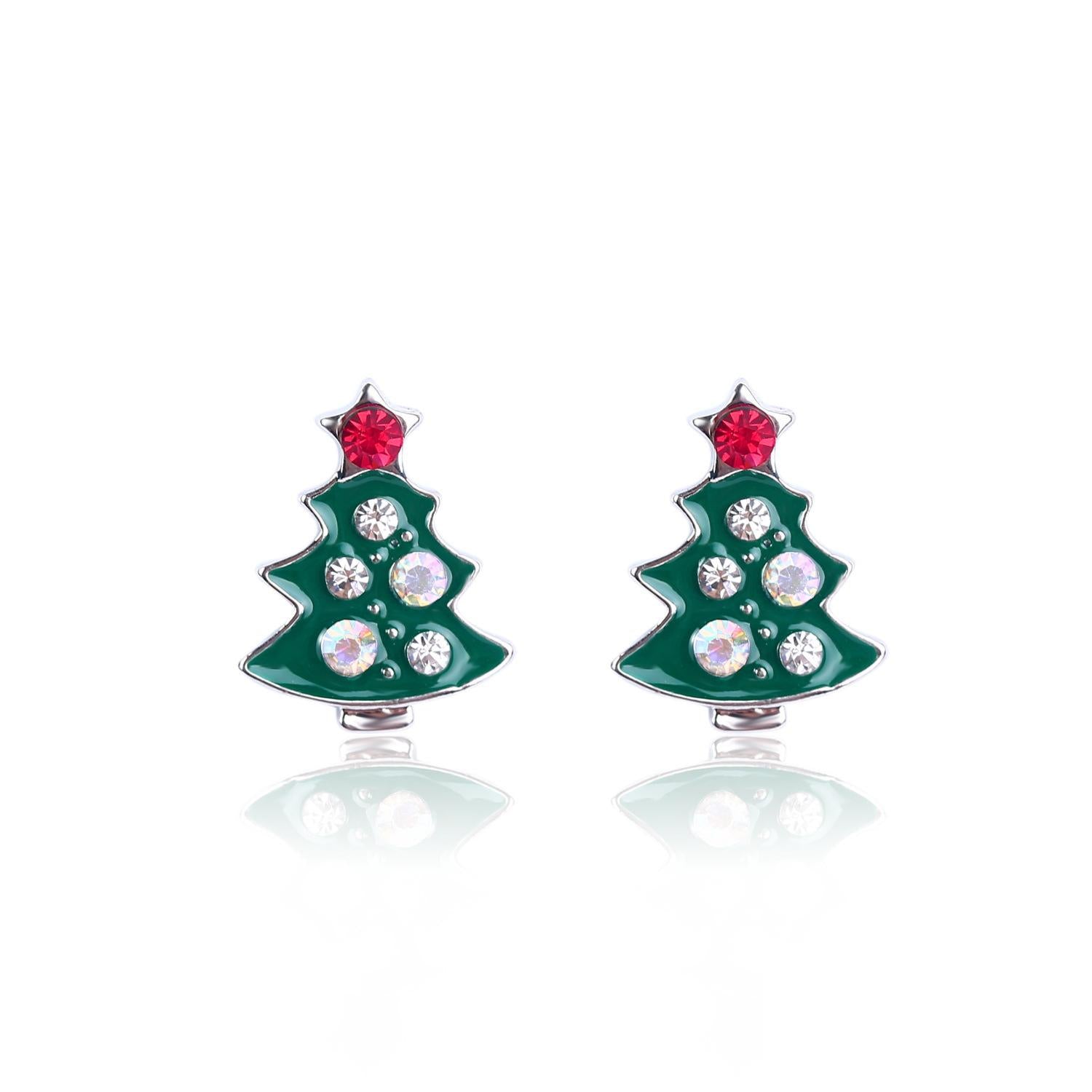 Gold-Plated Contemporary Studs Earrings