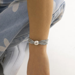 Women Silver-Plated Multistrand Bracelet