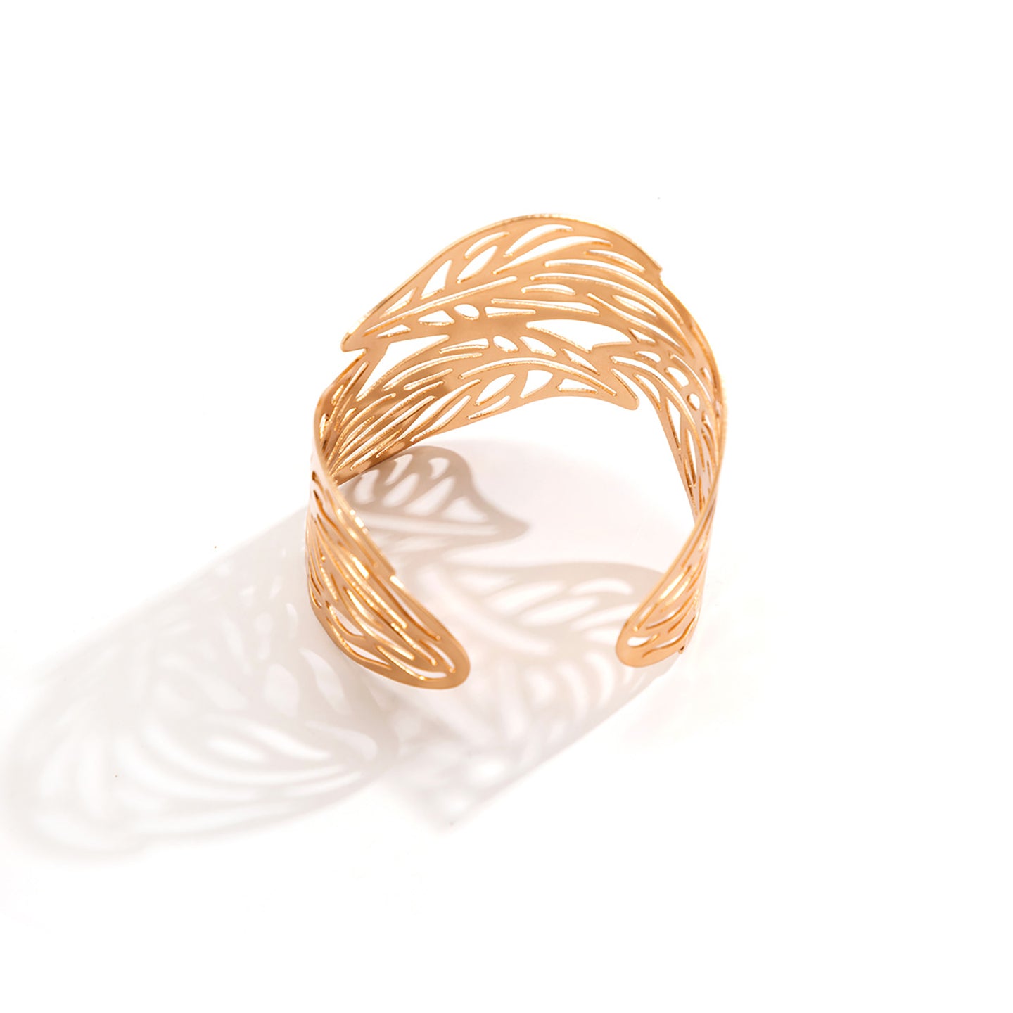 Women Handcrafted Gold-Plated Cuff Bracelet