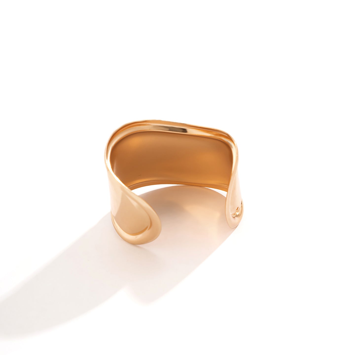 Women Handcrafted Gold-Plated Cuff Bracelet