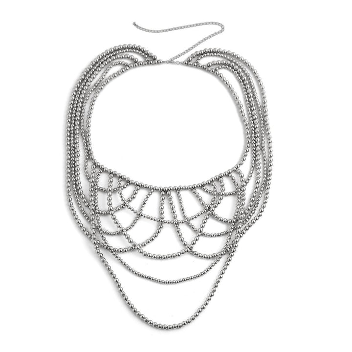 Silver-Plated Layered Body Chain