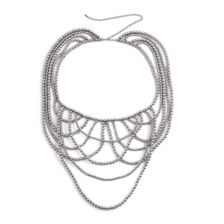 Silver-Plated Layered Body Chain