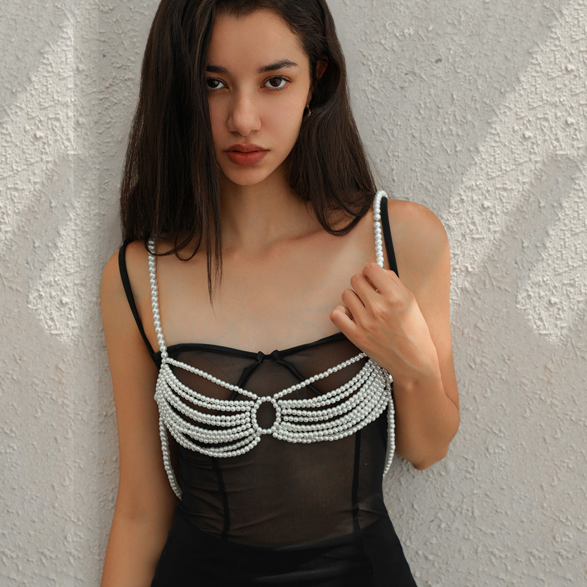 Silver-Plated Layered Body Chain