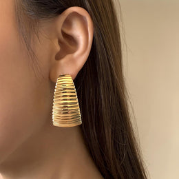 Crescent Shaped Studs Earrings