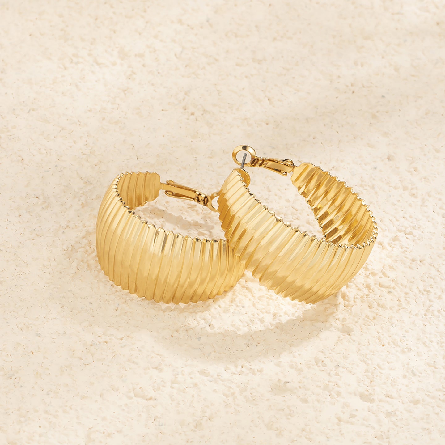 Crescent Shaped Studs Earrings