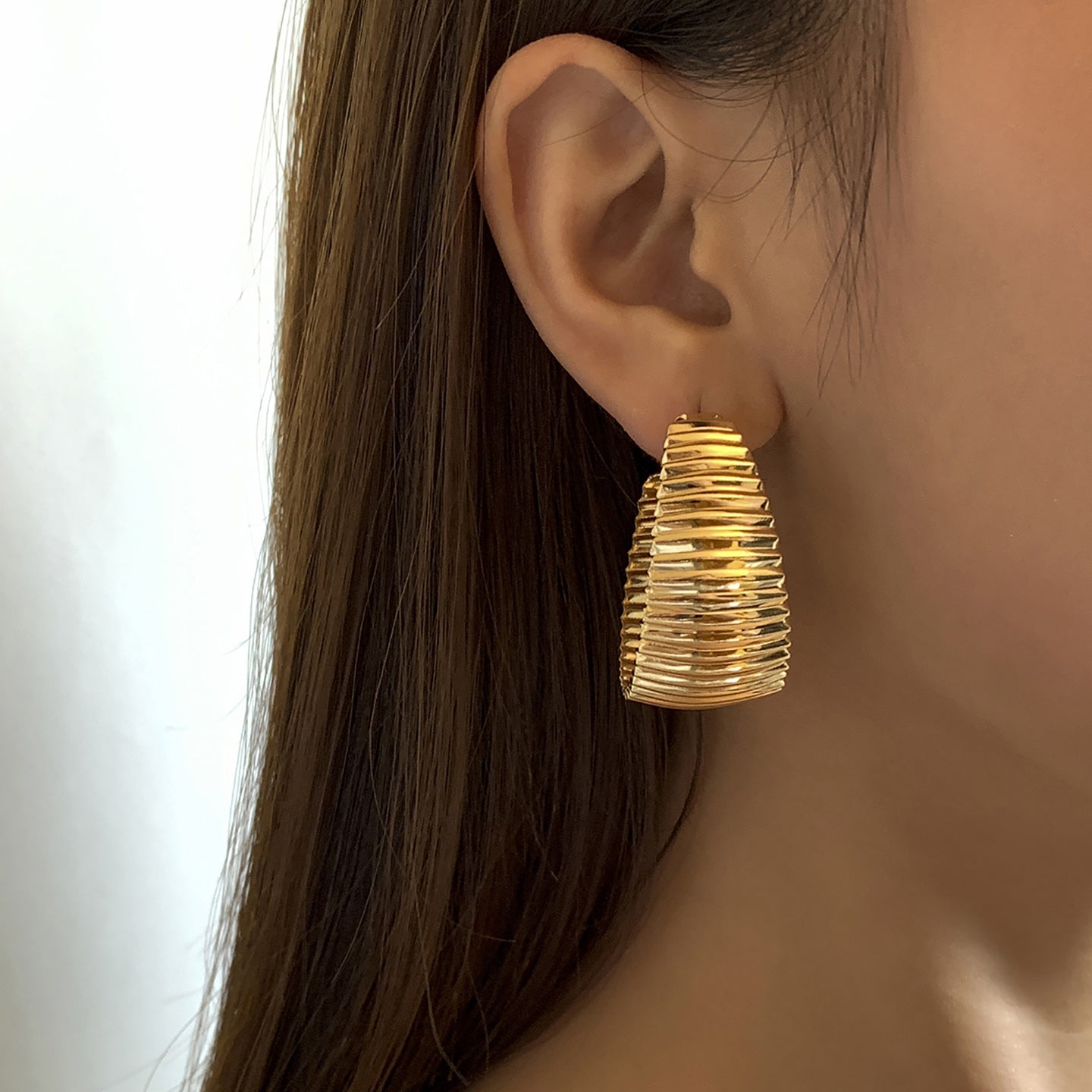 Crescent Shaped Studs Earrings
