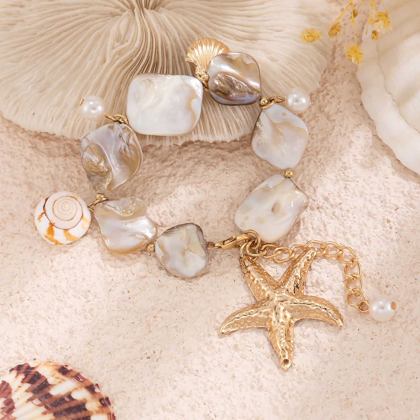 Women Gold-Plated Charm Bracelet