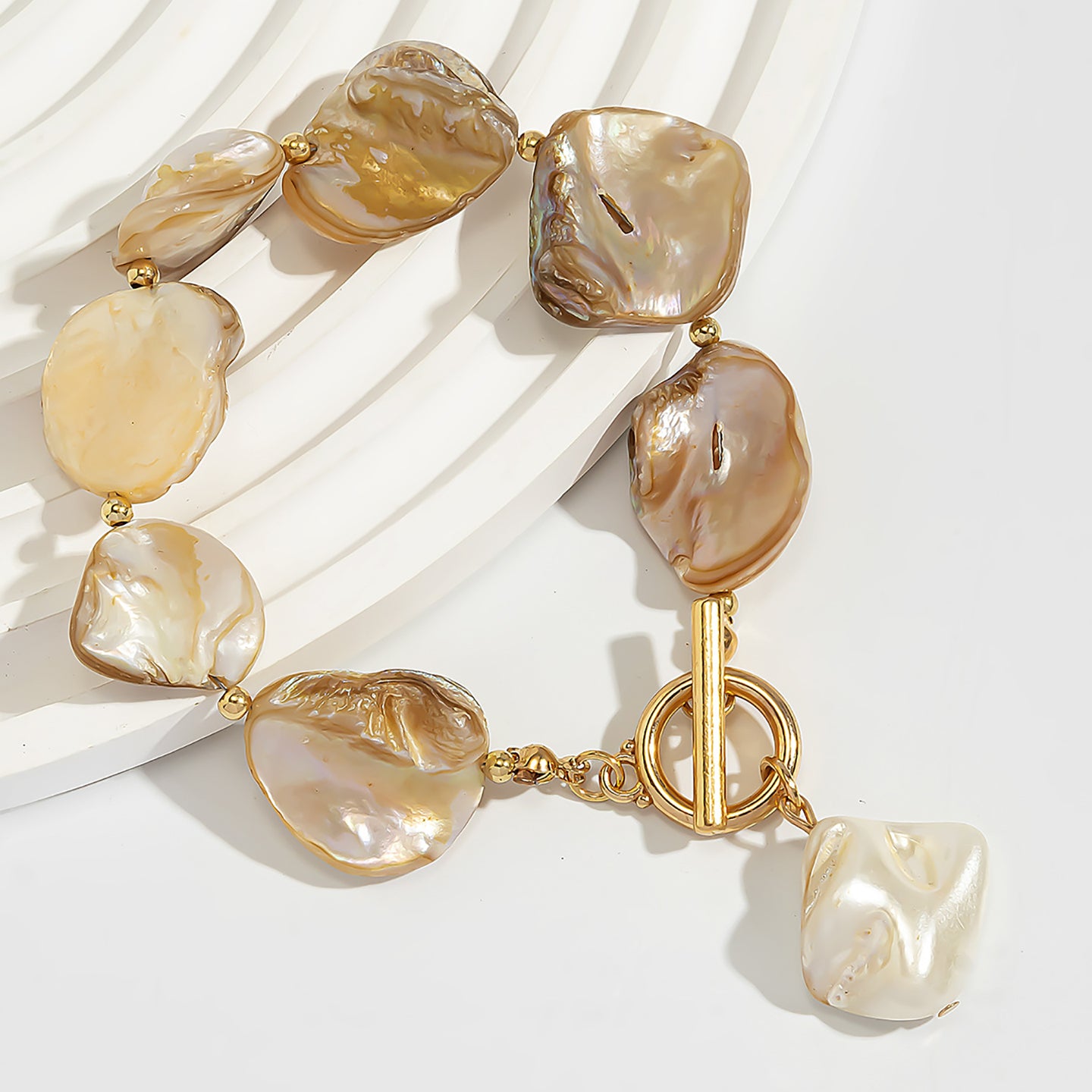 Women Handcrafted Gold-Plated Charm Bracelet