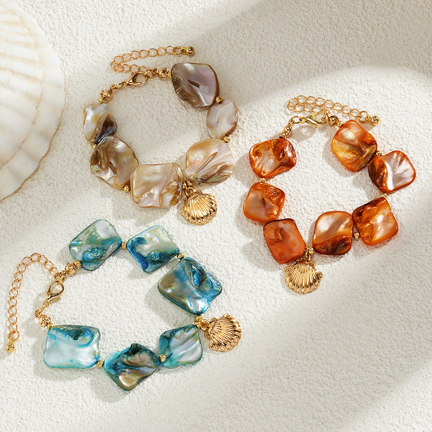 Women Handcrafted Gold-Plated Charm Bracelet