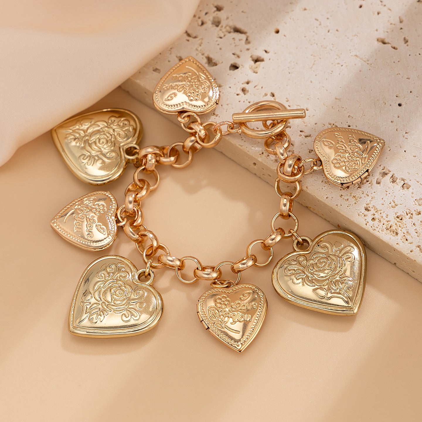 Women Handcrafted Gold-Plated Cuff Bracelet