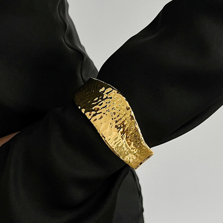 Women 2 Oxidised Gold-Plated Kada Bracelet
