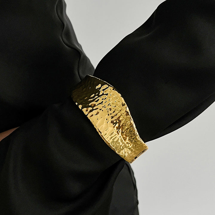 Women 2 Oxidised Gold-Plated Kada Bracelet