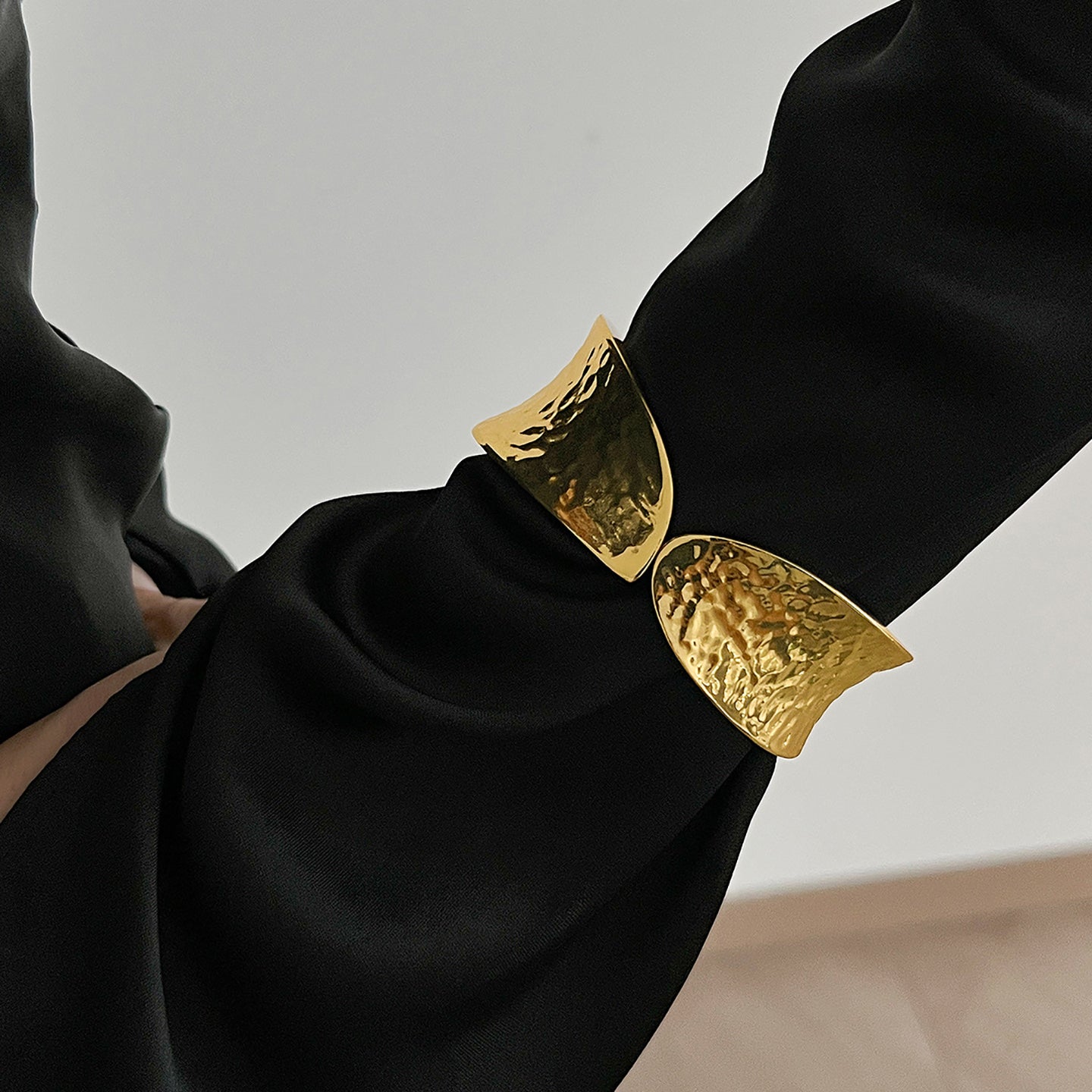 Gold-Plated Bangle-Style Bracelet